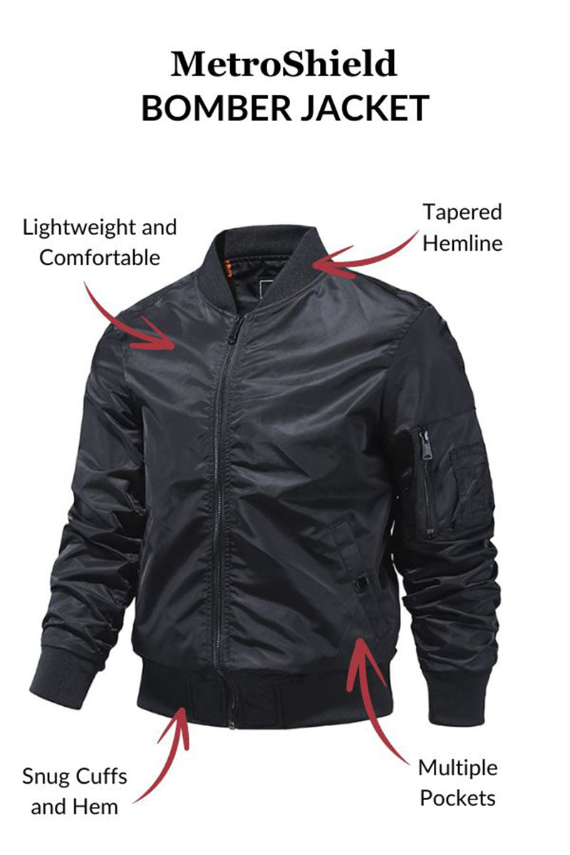Men's Lightweight Bomber Jacket Windbreaker