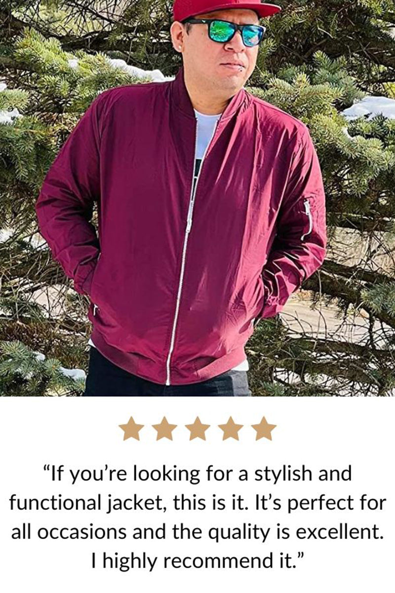 Men&#39;s Lightweight Bomber Jacket Windbreaker