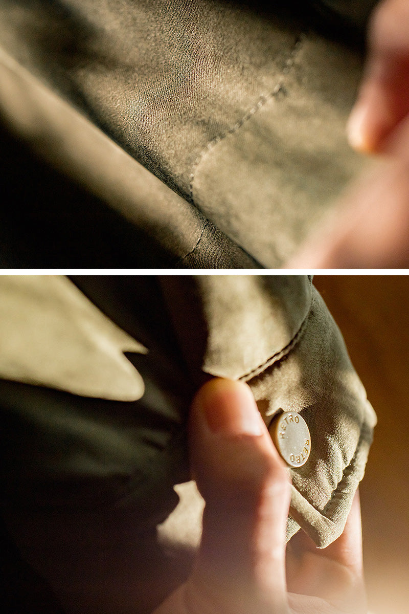 Quilted Waxed Shirt Jacket