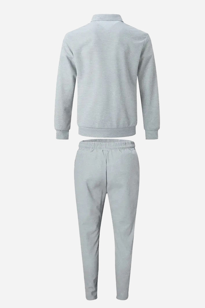 Waffle Fabric Athleisure Suit