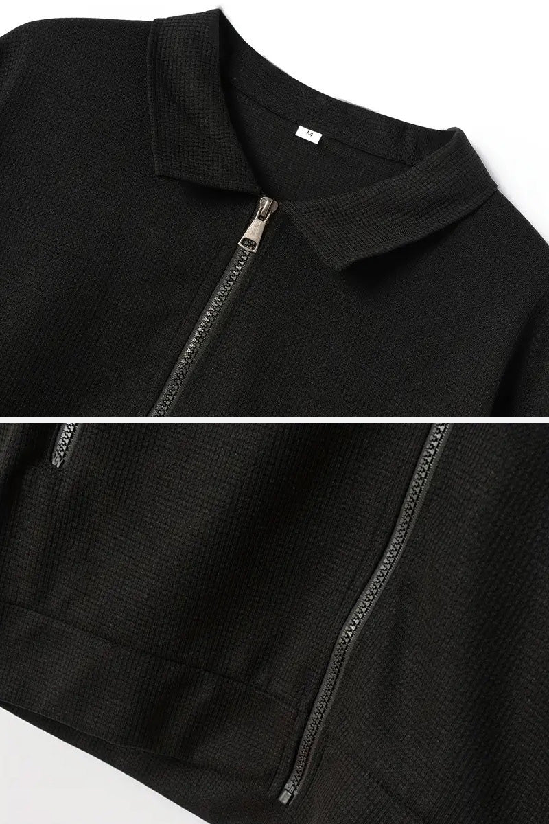 Waffle Fabric Athleisure Suit