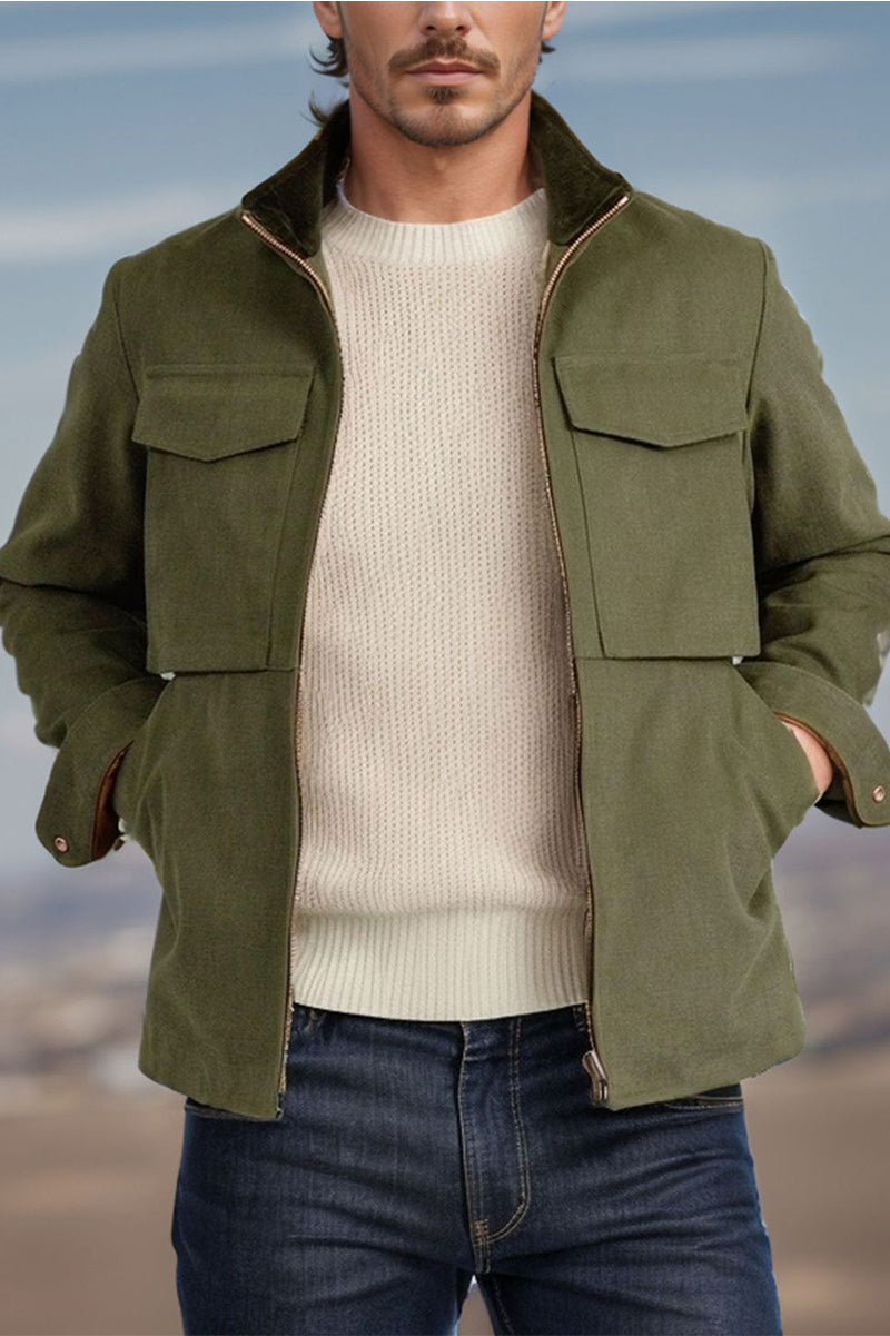 Classic Urban Lapel Men’s Jacket