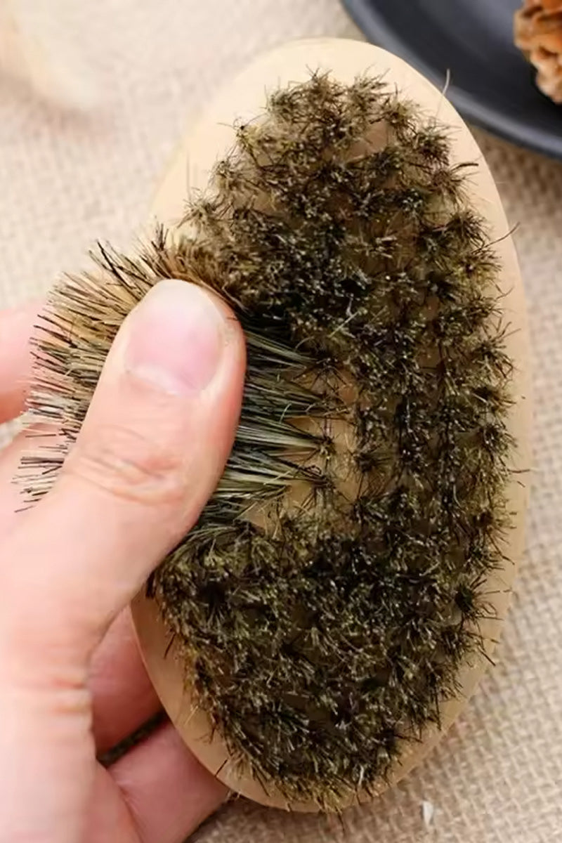 Beechwood and Boar Bristle Beard Brush