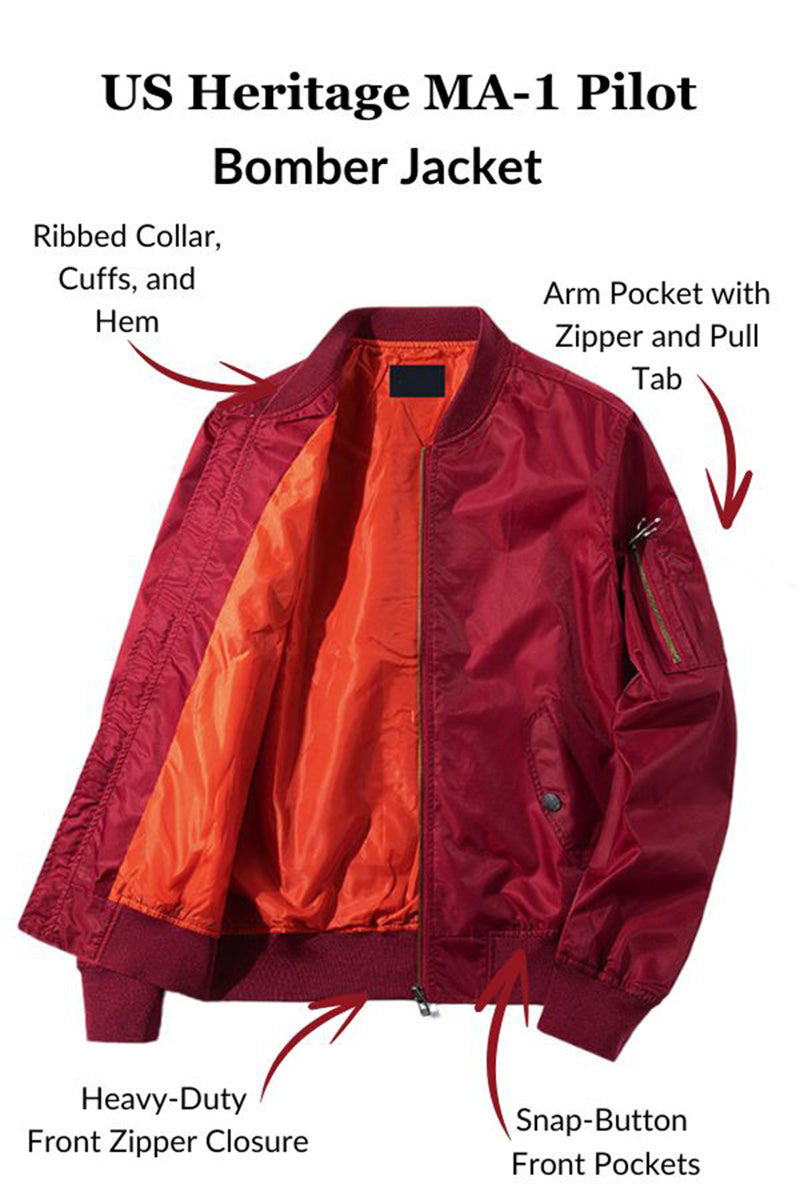 US Heritage MA-1 Pilot Bomber Jacket