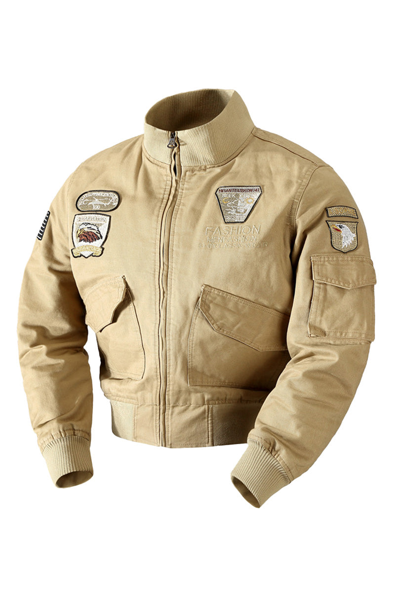 US Heritage Aviation-Inspired Bomber Jacket