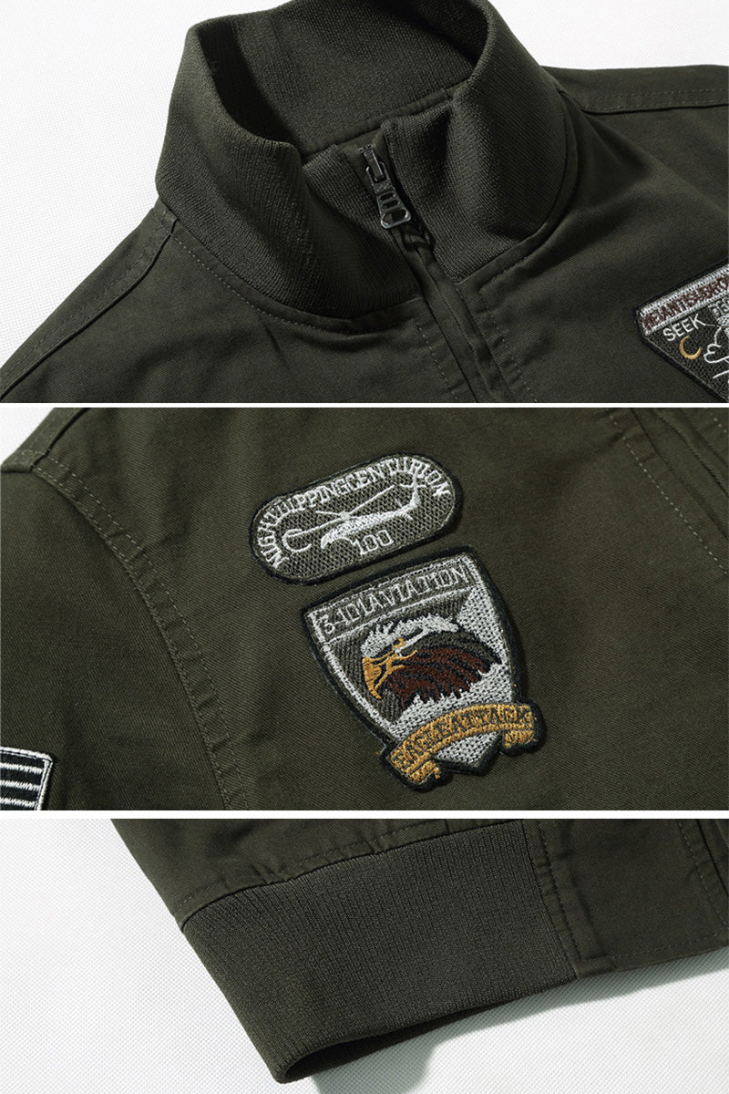 US Heritage Aviation-Inspired Bomber Jacket
