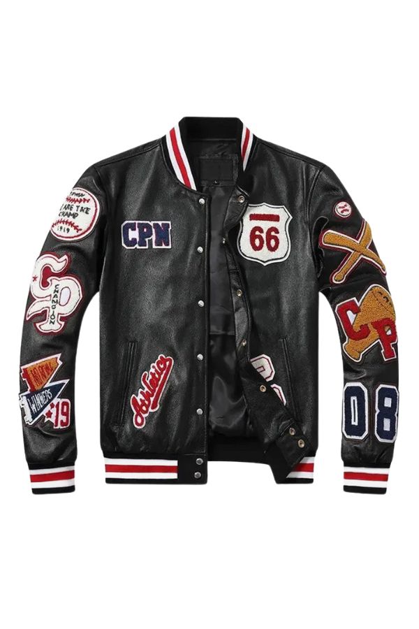 Vintage Route 66 Motorcycle Leather Jacket