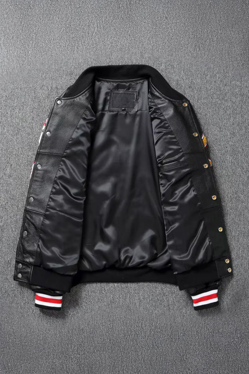 Vintage Route 66 Motorcycle Leather Jacket