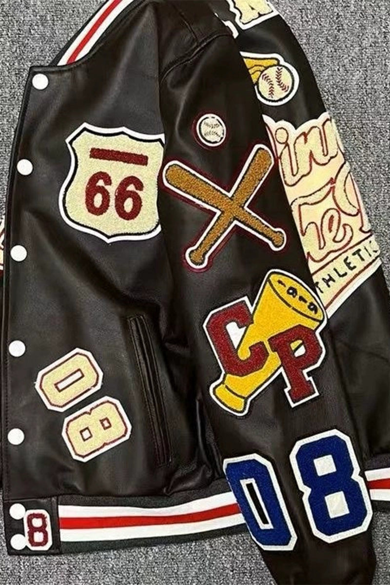 Vintage Route 66 Motorcycle Leather Jacket