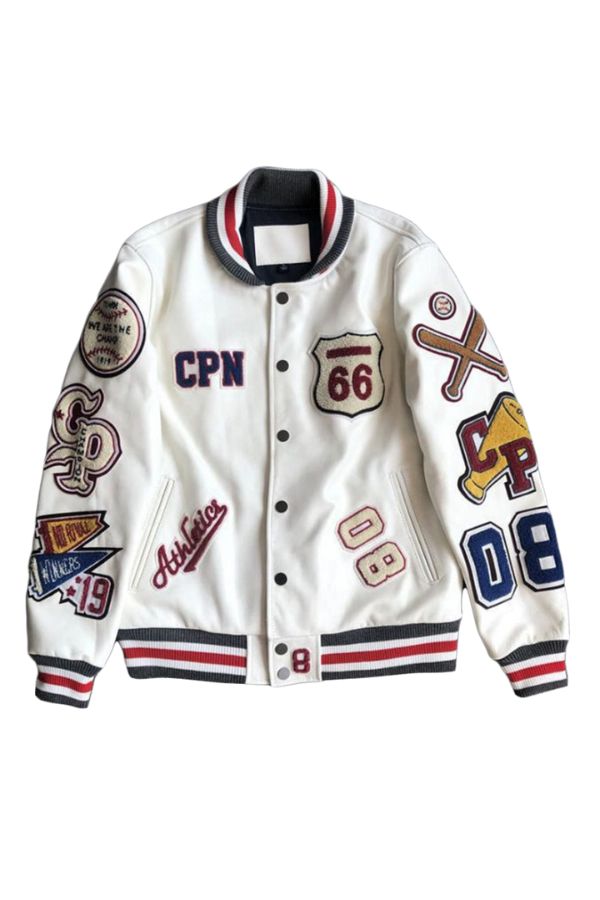 Vintage Route 66 Motorcycle Leather Jacket