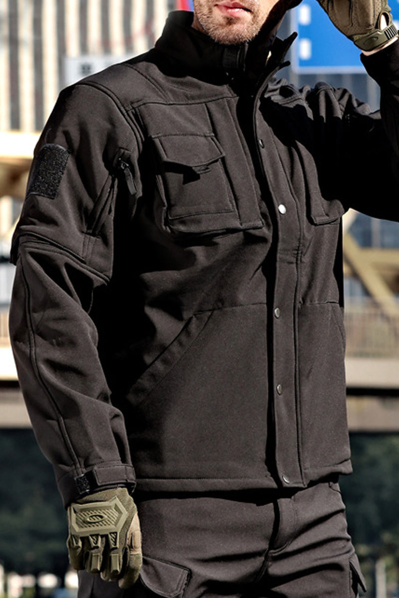 Military-Grade Softshell Waterproof Fleece-Lined Jacket