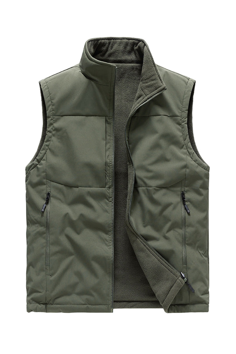 All-Season Reversible Fleece Vest