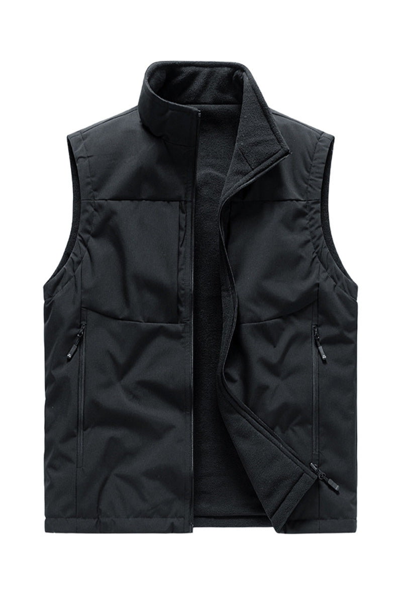All-Season Reversible Fleece Vest