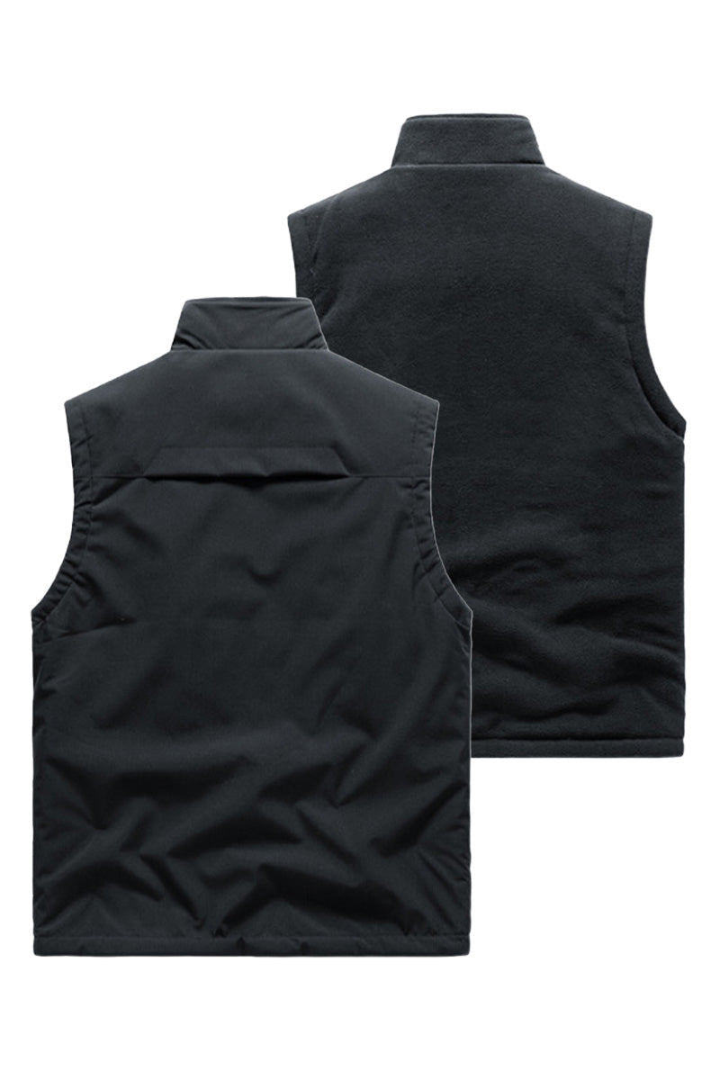 All-Season Reversible Fleece Vest