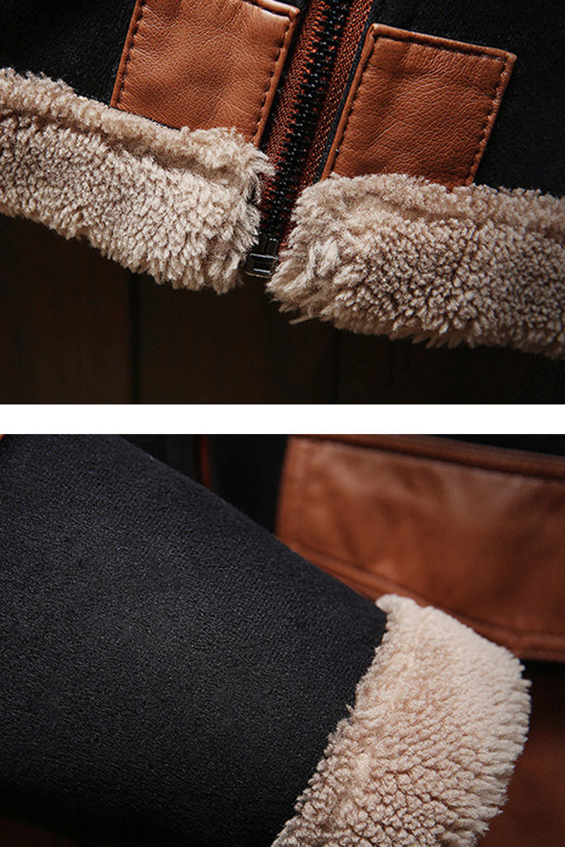 US Heritage Sherpa-Lined Flight Bomber Coat