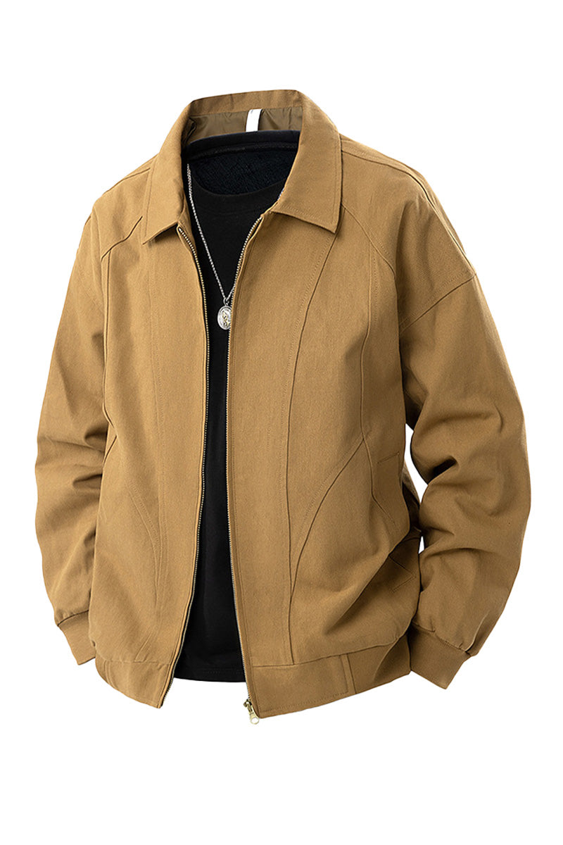 100% Cotton Vintage Style Lapel Jacket