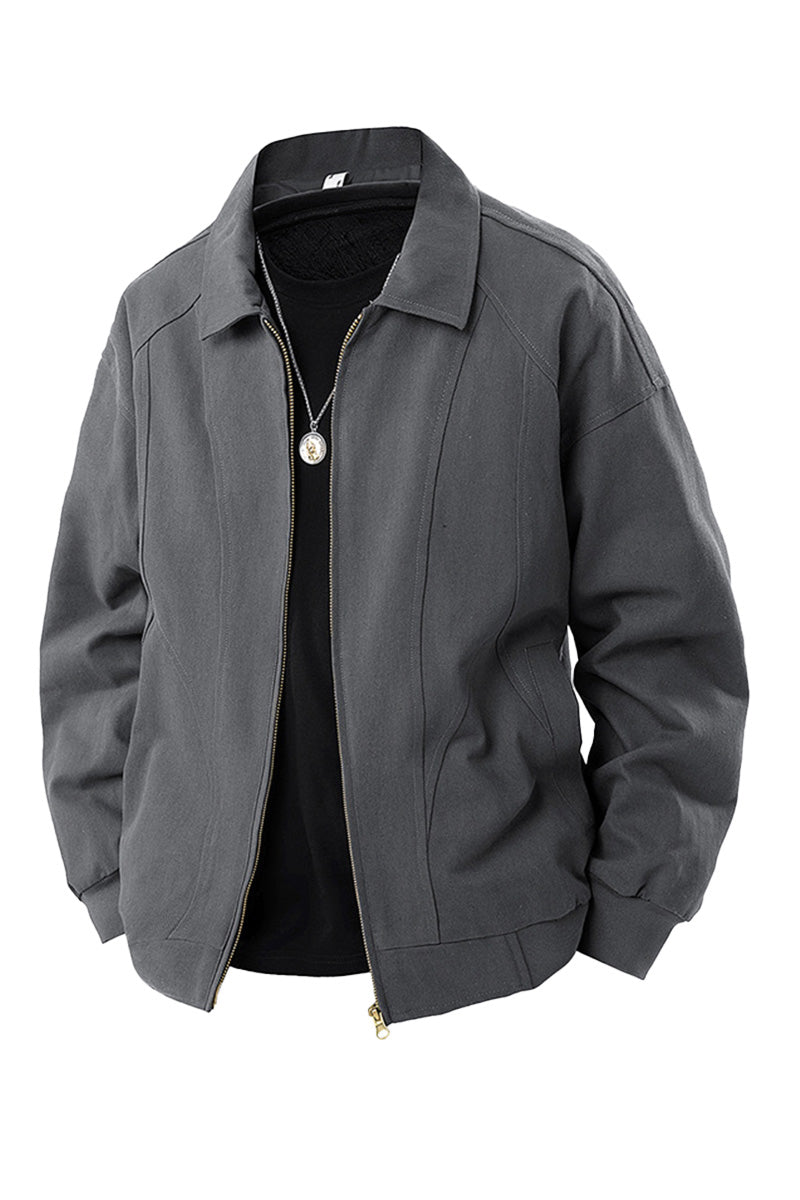 100% Cotton Vintage Style Lapel Jacket