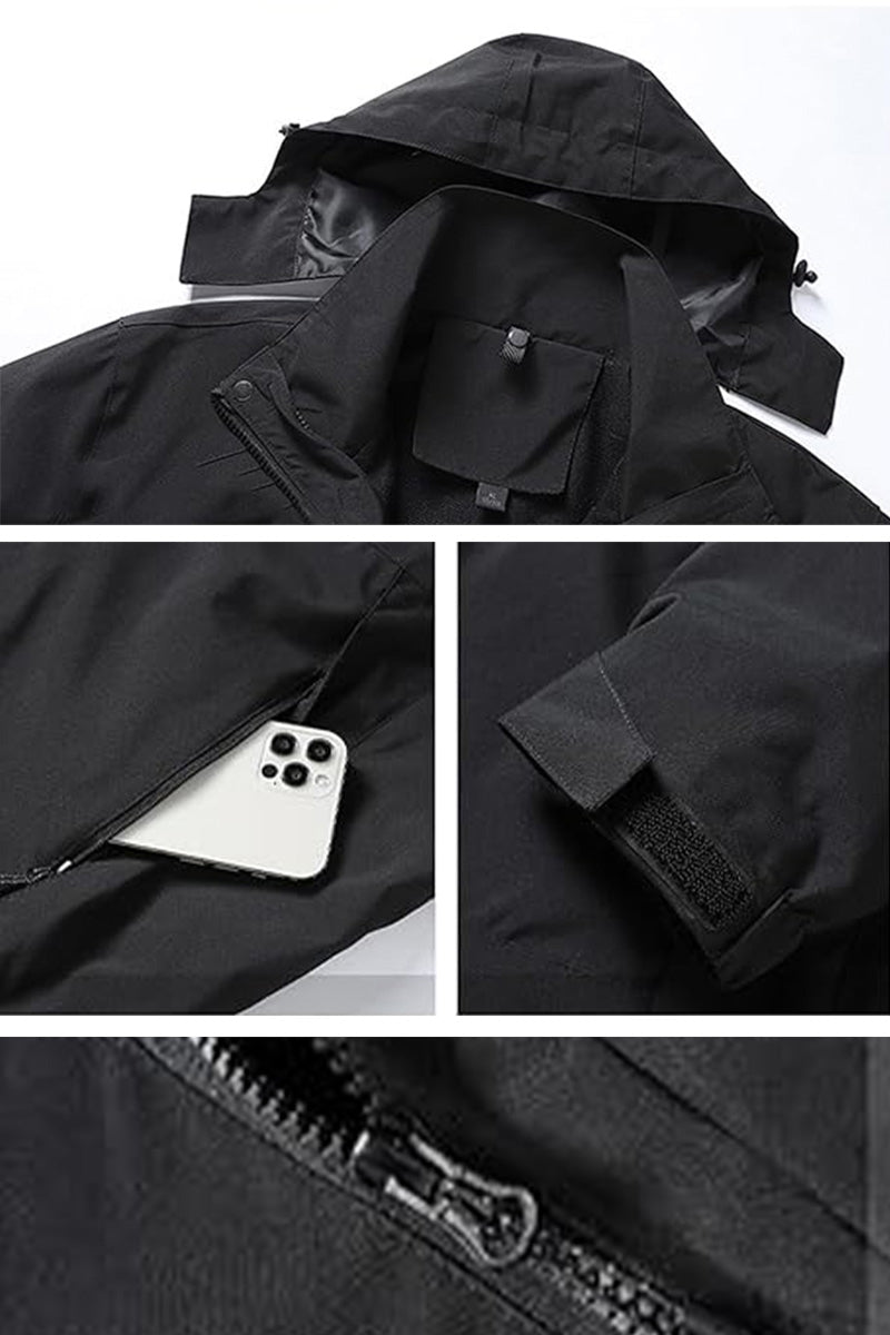 Premium Waterproof Jacket with 360° Windproof Protection