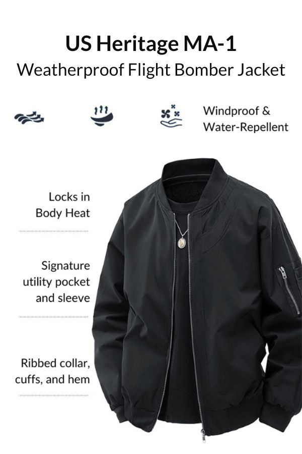 US Heritage MA-1 Weatherproof Flight Bomber Jacket