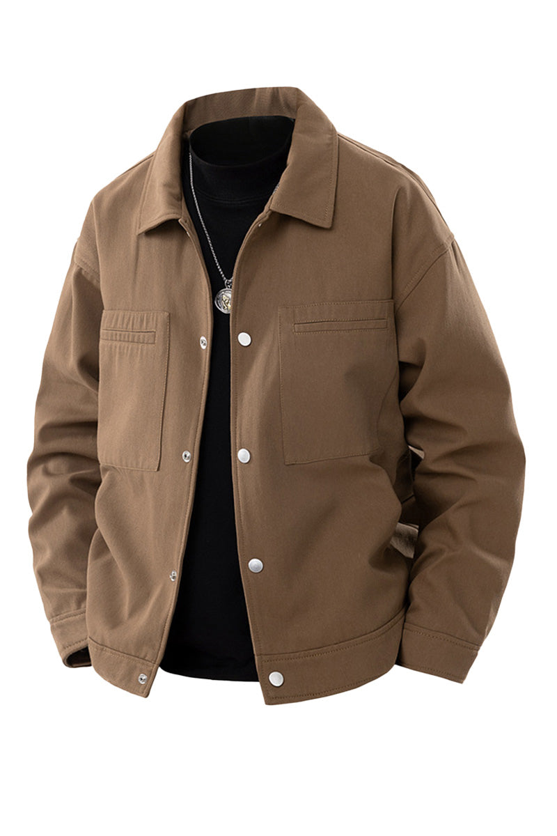 100% Cotton Heritage Lapel Everyday Jacket