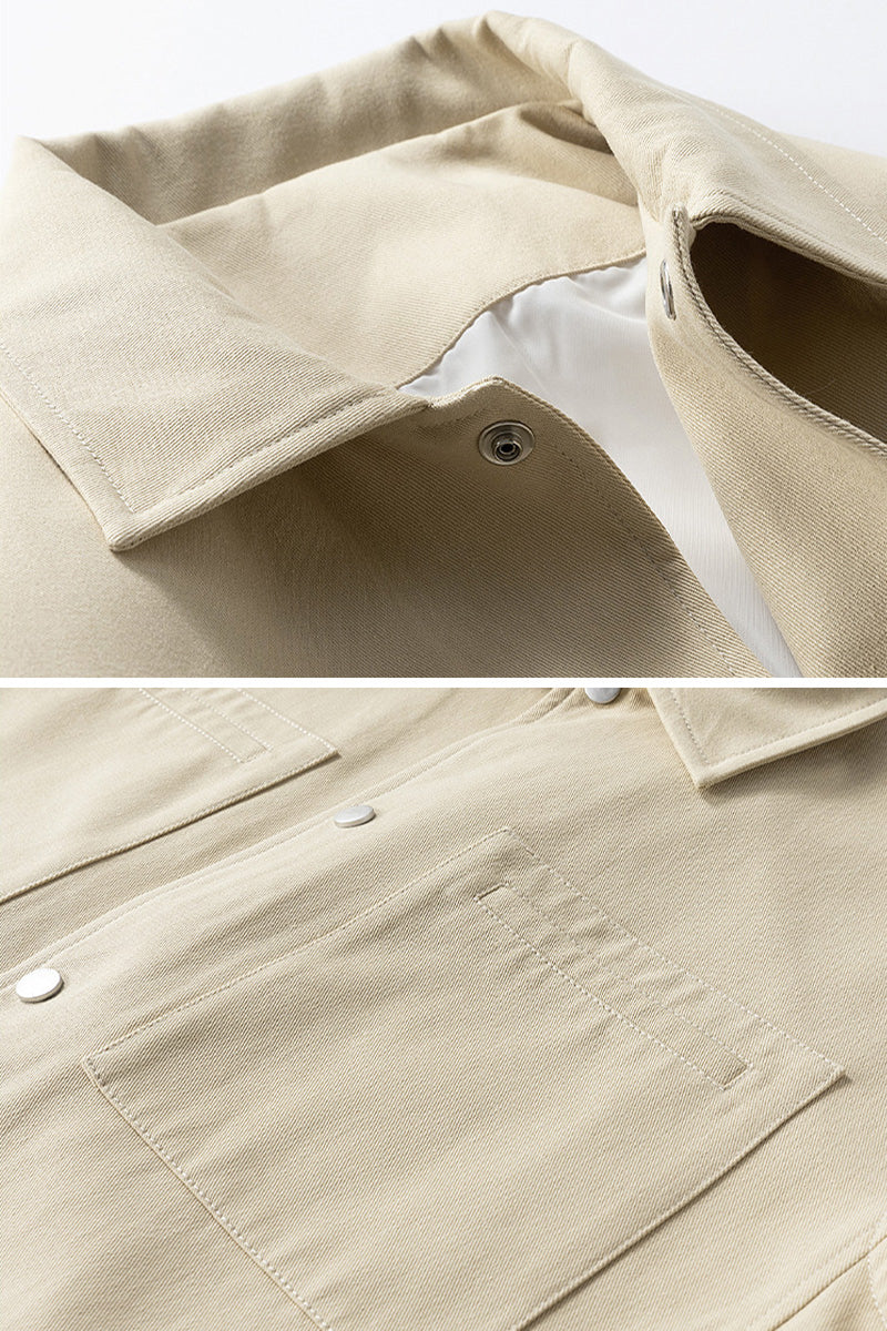 100% Cotton Heritage Lapel Everyday Jacket