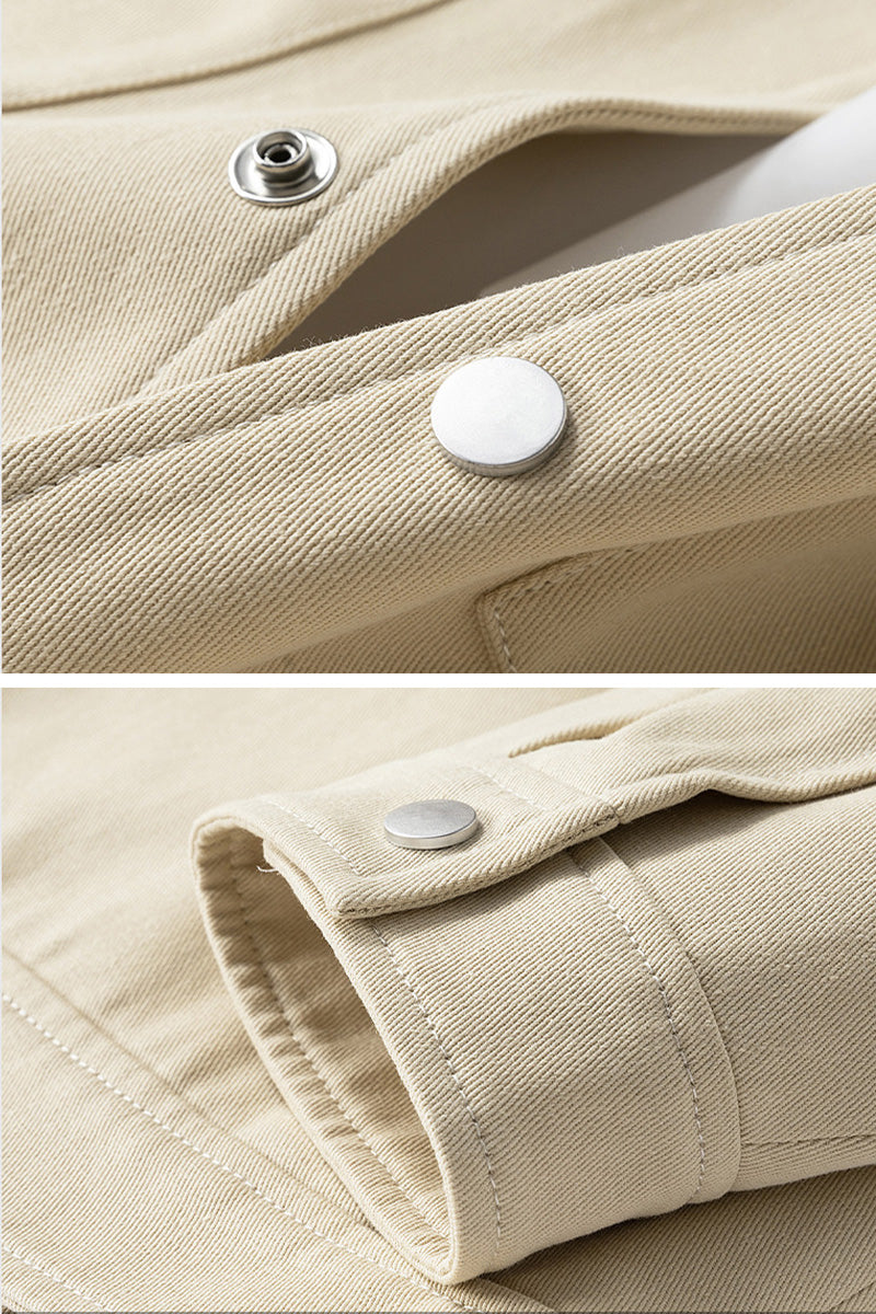 100% Cotton Heritage Lapel Everyday Jacket
