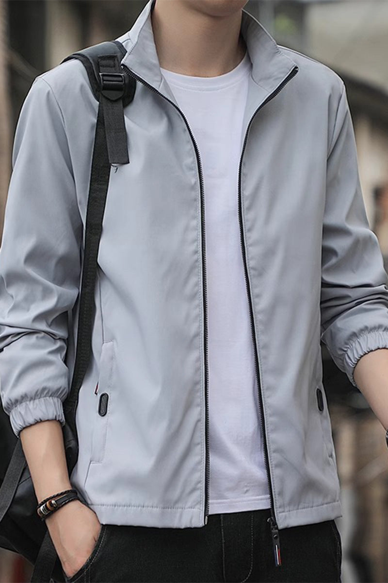 Lightweight Windproof Stand Collar Jacket