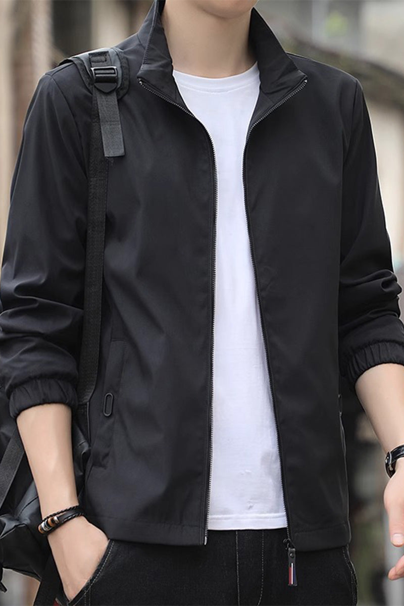 Lightweight Windproof Stand Collar Jacket