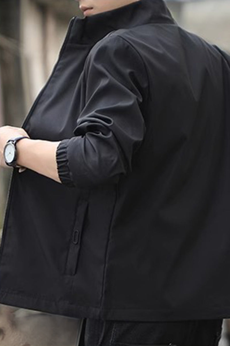 Lightweight Windproof Stand Collar Jacket