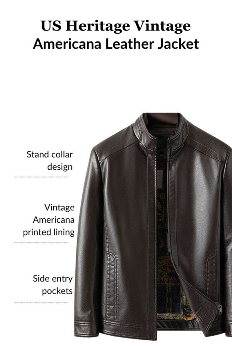 US Heritage Vintage Americana Leather Jacket