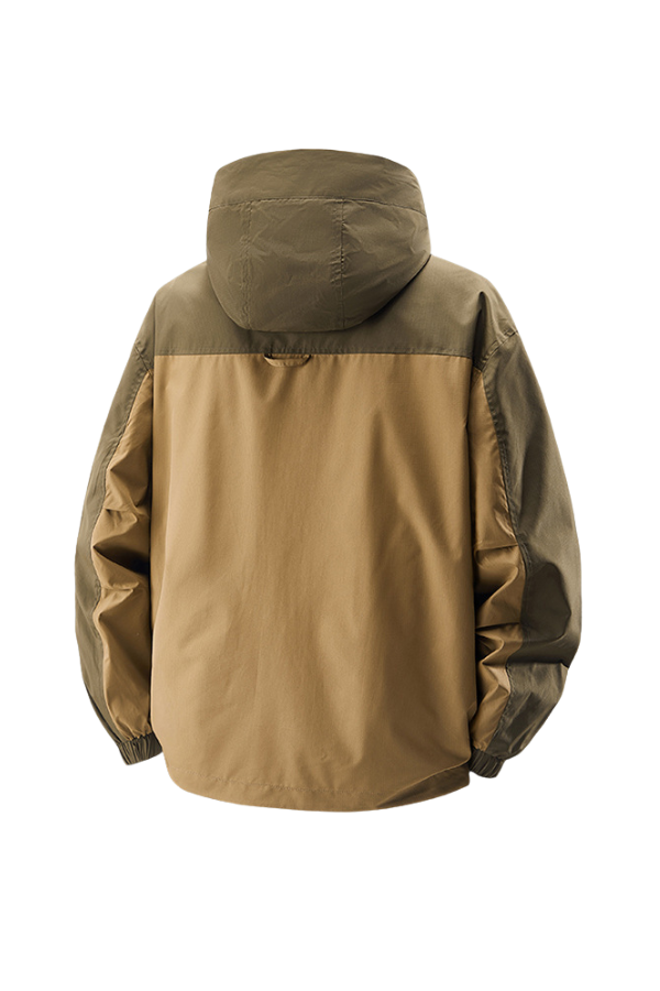 Hooded Outdoor Workwear Jacket with Mesh Lining