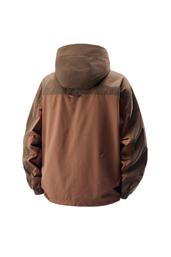 Hooded Outdoor Workwear Jacket with Mesh Lining