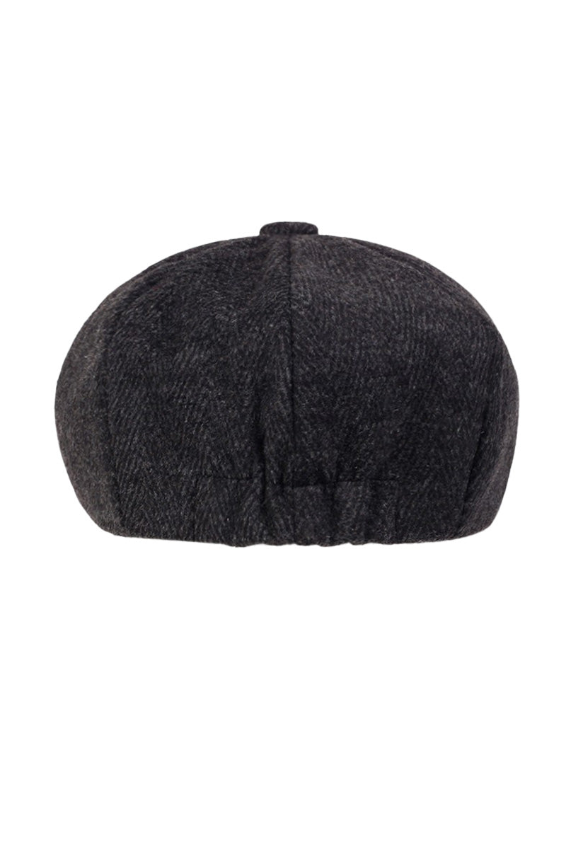 Classic Herringbone Newsboy Cap