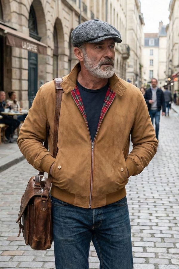 Classic Herringbone Newsboy Cap