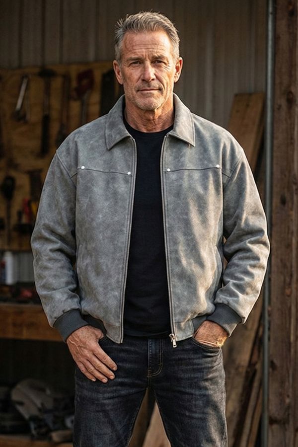 Vintage Road Trip Weather-Ready Bomber Jacket