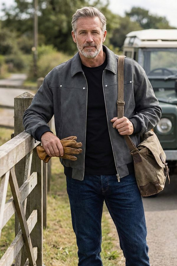 Vintage Road Trip Weather-Ready Bomber Jacket