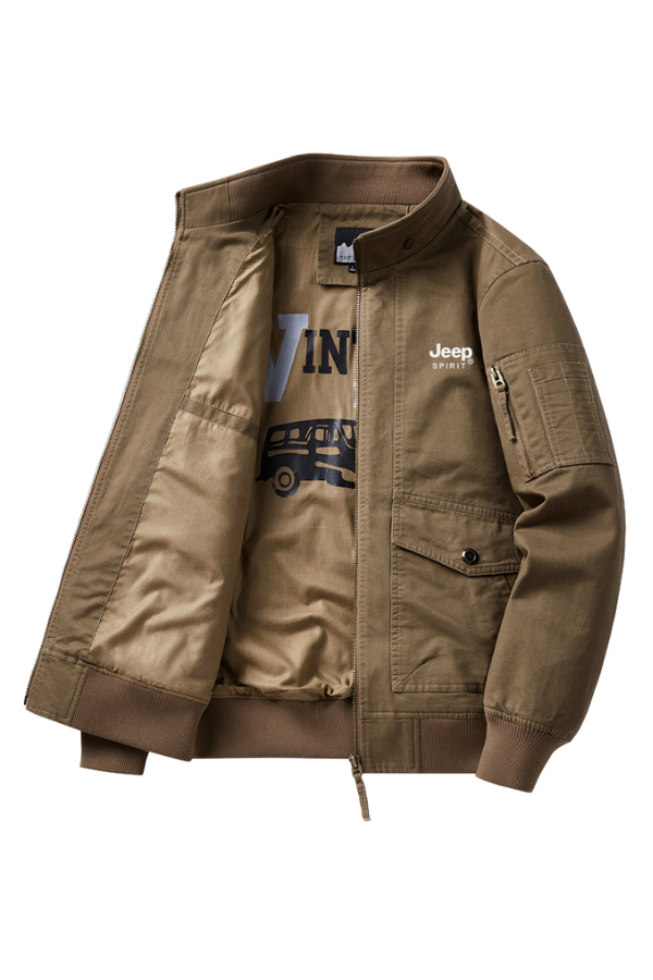 Military Style Utility Cargo Jacket