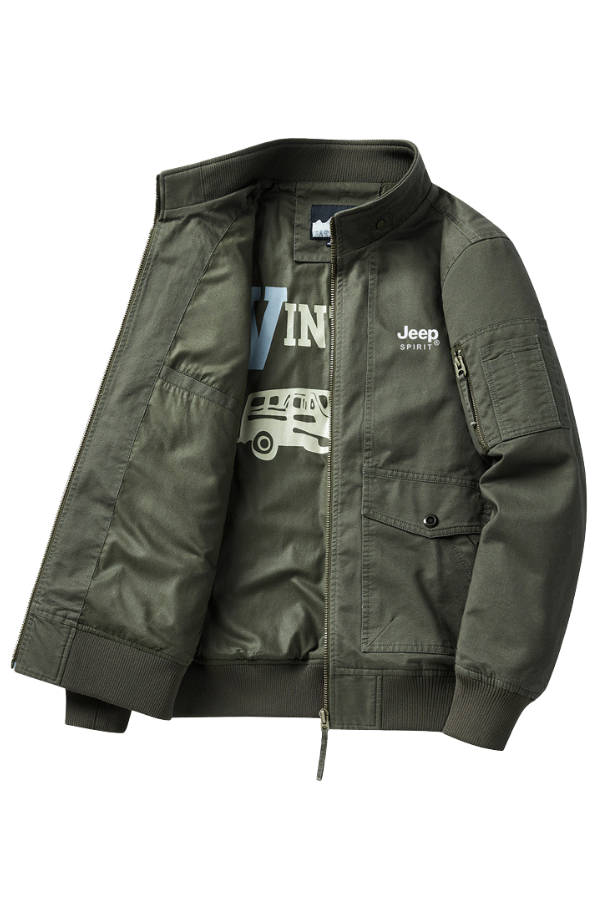 Military Style Utility Cargo Jacket