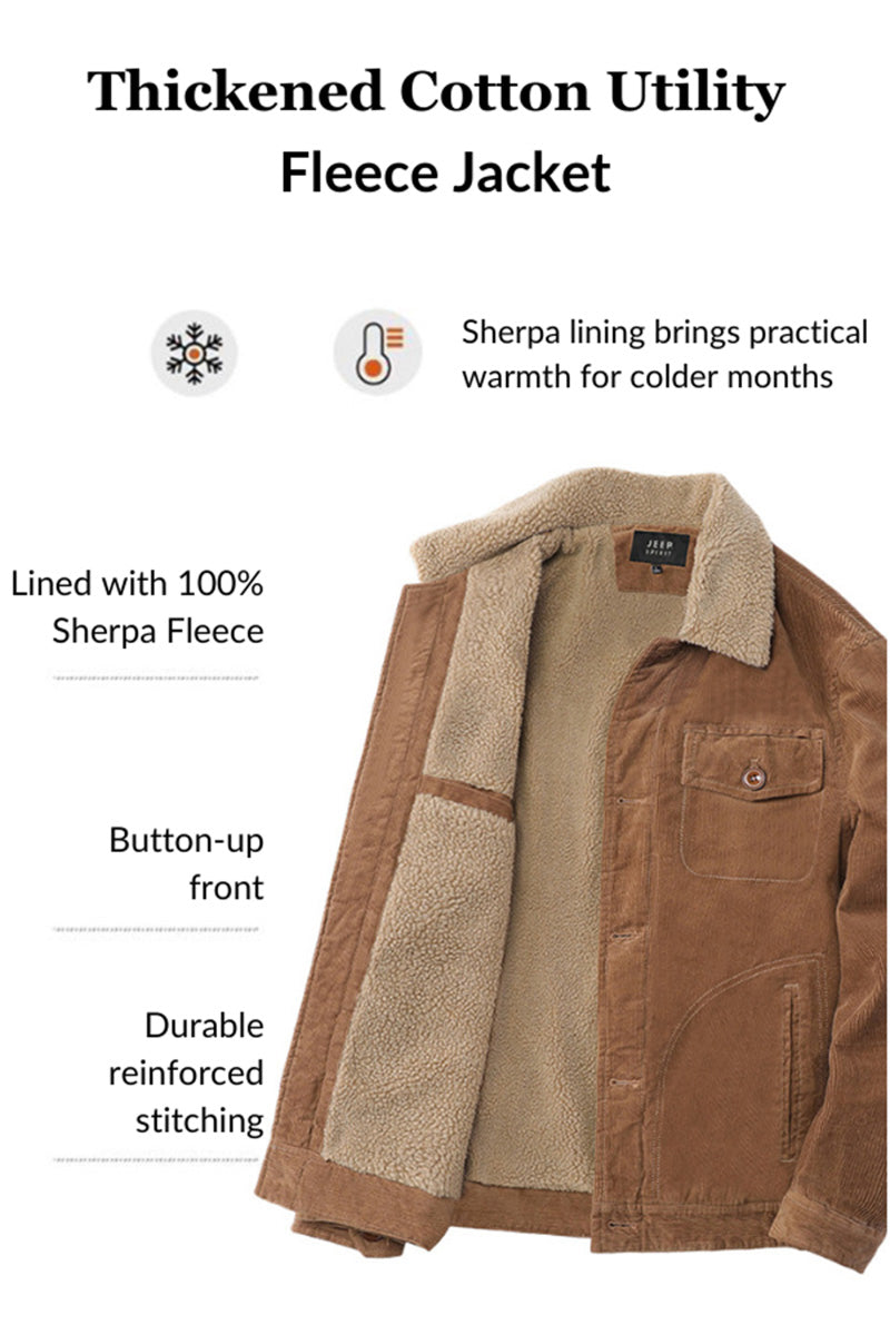 Thickened Cotton Utility Fleece Jacket