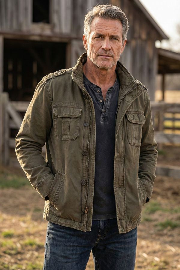 Cotton Blend US Heritage Military Field Jacket