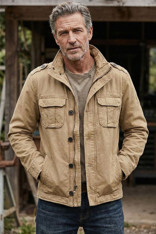 Cotton Blend US Heritage Military Field Jacket