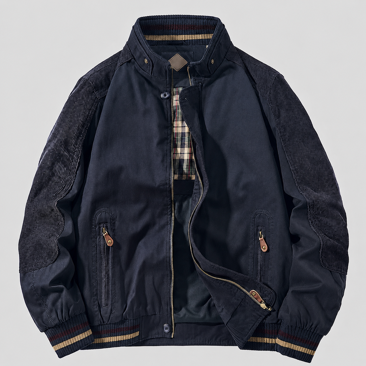 Outdoor Jacket with Stand Collar