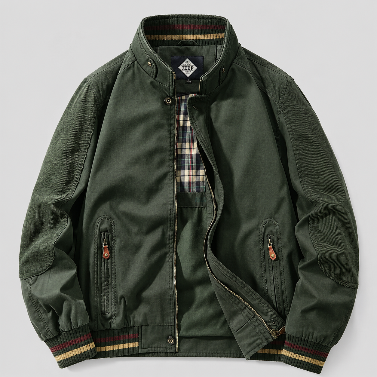 Outdoor Jacket with Stand Collar