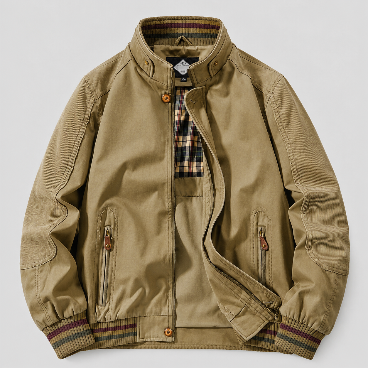 Outdoor Jacket with Stand Collar