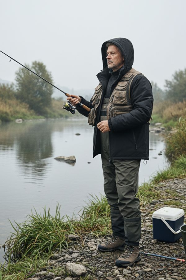 Hooded Fleece-Lined Windbreaker with Thick Warm Layer