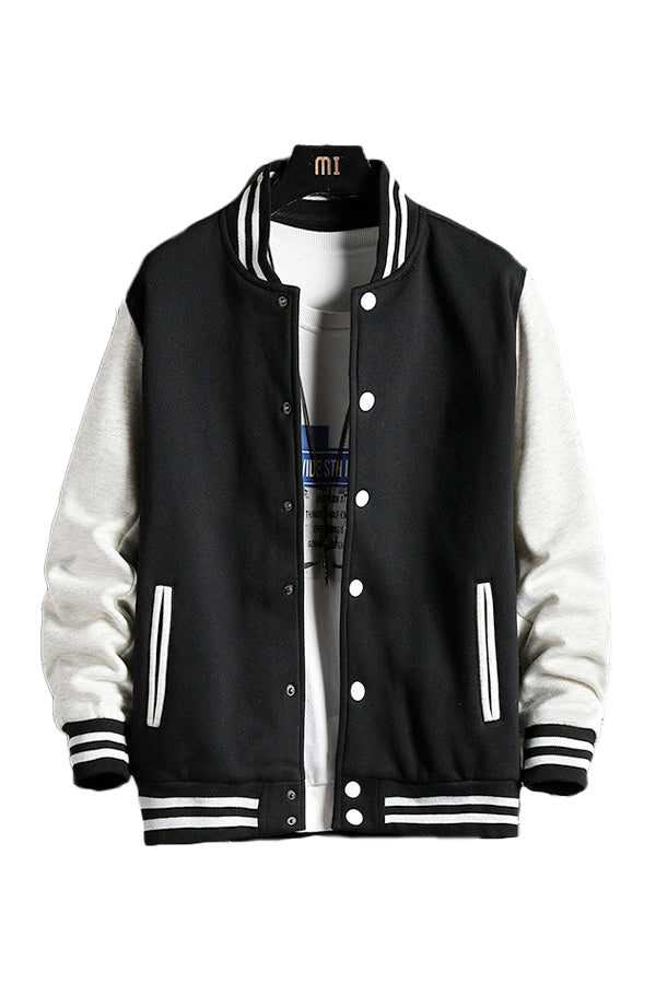 Casual Varsity Bomber Jacket